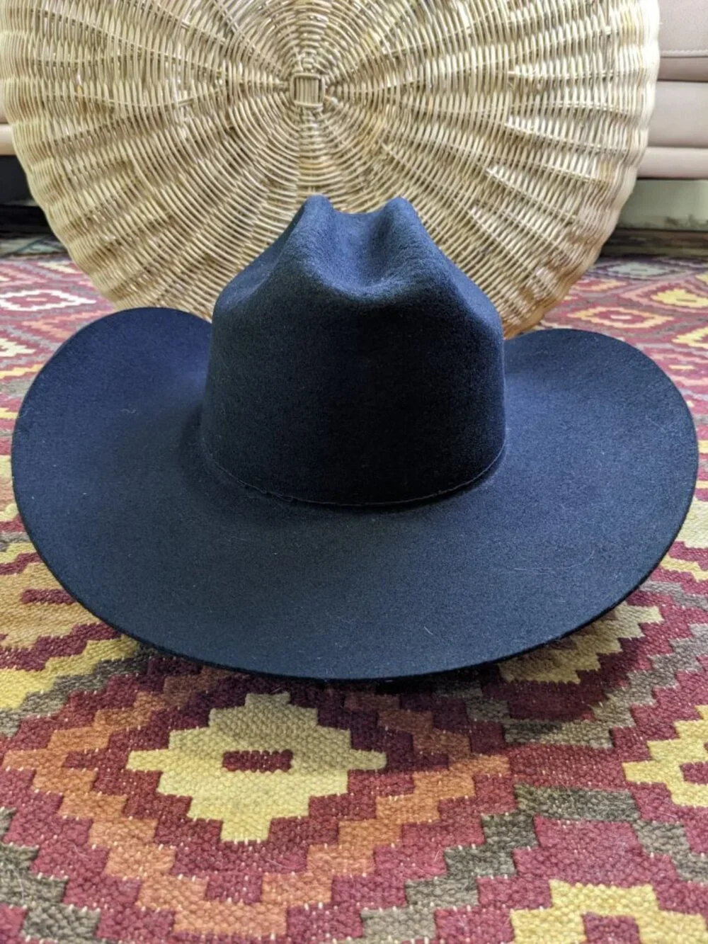 Stetson 3X Black Wool Cowboy Hat - Oak Ridge 7 5/8